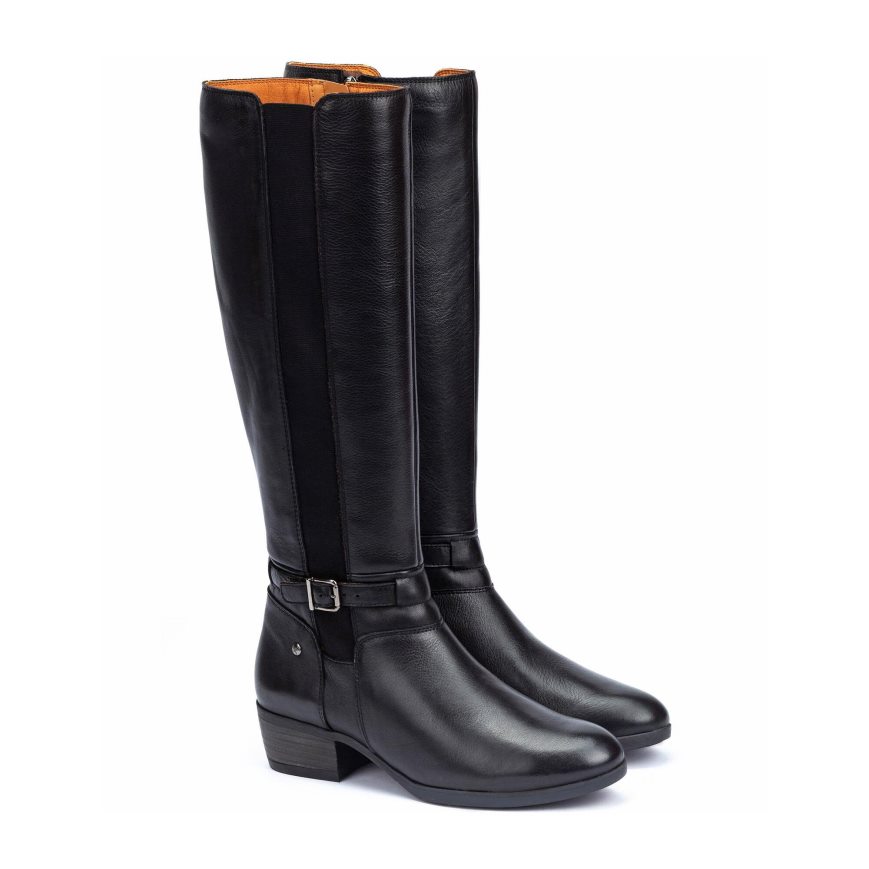 Women's Pikolinos DAROCA Knee-high Boots Black | NZ PQA1293